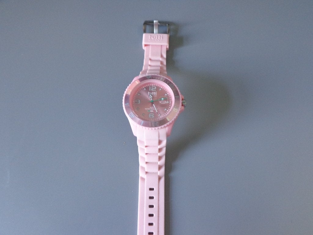 lichtroze dameshorloge van Tutti Milano, 45 mm, Overige merken, Polshorloge, Kunststof, Ophalen of Verzenden