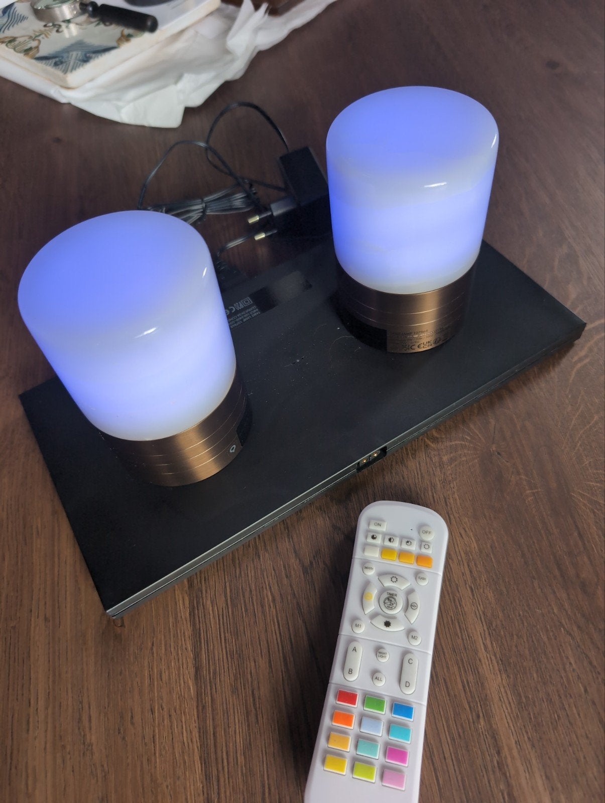 2  oplaadbare tafellampen horeca, Led-lamp, Meerkleurig, Overige fittingen, Ophalen of Verzenden