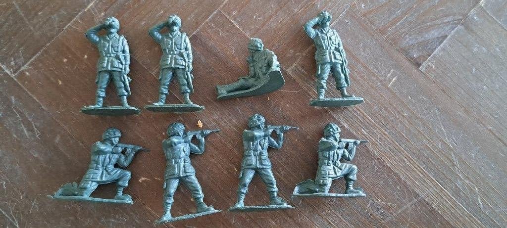 1/32 Britse parachutisten Tweede Wereldoorlog, Ophalen of Verzenden, Gebruikt, 1:50 of kleiner, Figuur of Figuren