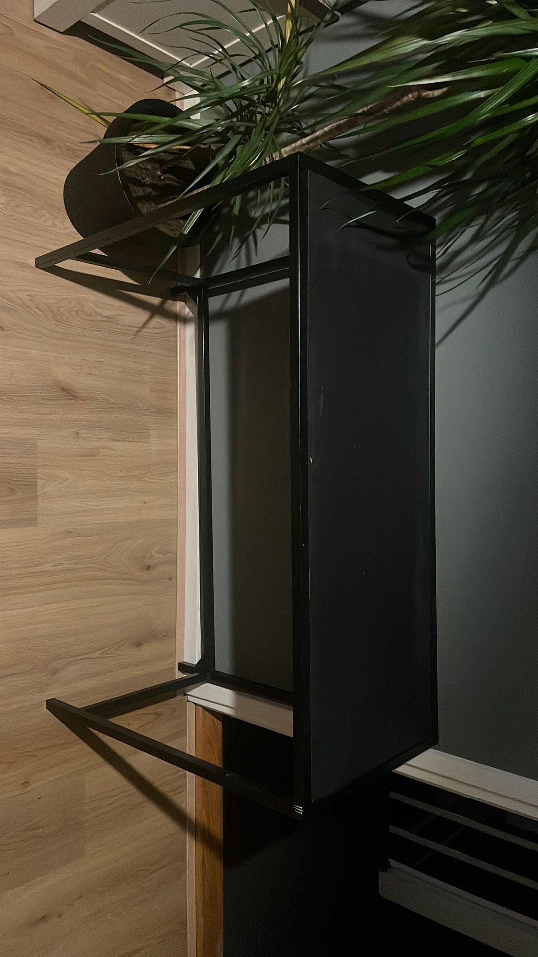 Bureau + bureau stoel, Ophalen, Zwart, Gebruikt, Hout
