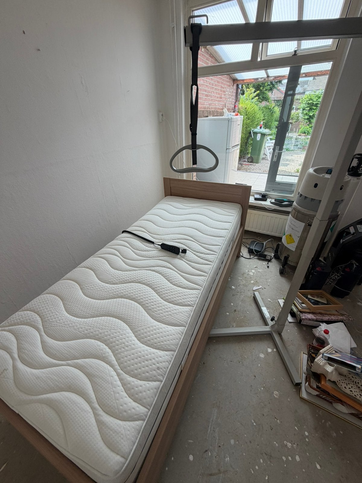 Senioren bed compleet, Ophalen, Zo goed als nieuw, Tweepersoons