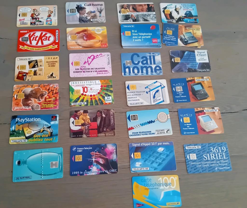 Franse oude telefoonkaarten (94 stuks), Ophalen of Verzenden