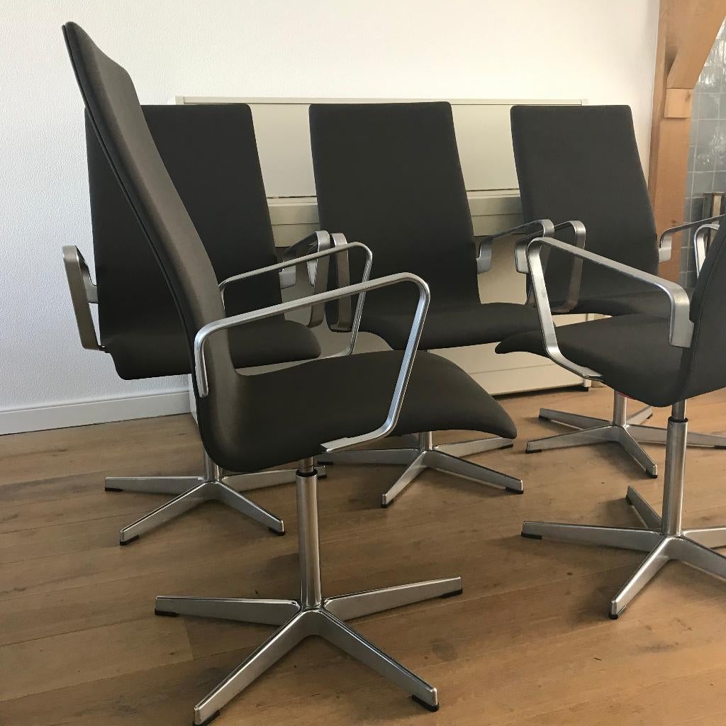 Set 4 Fritz Hansen Oxford Arne Jacobsen chair stoel, Ophalen of Verzenden, Nvt, Nvt, Nvt