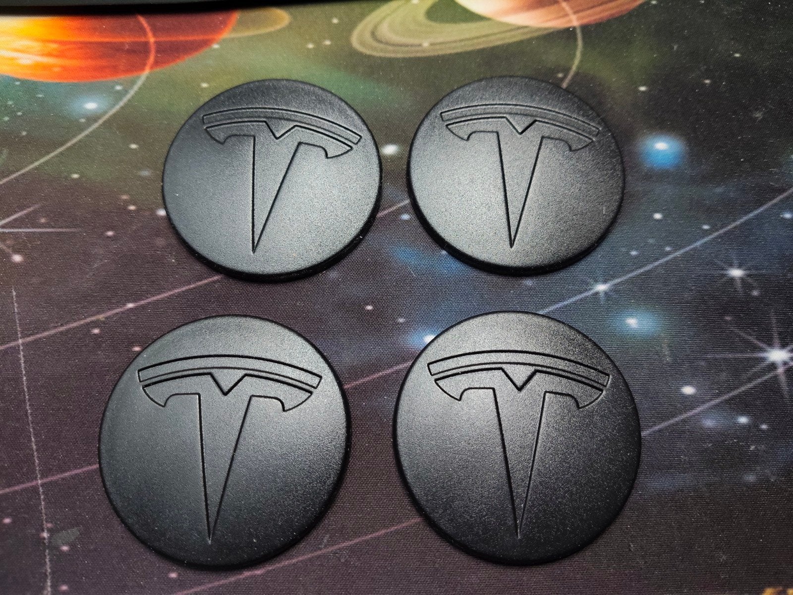 Tesla plak doppen, Auto diversen, Wieldoppen, Ophalen of Verzenden
