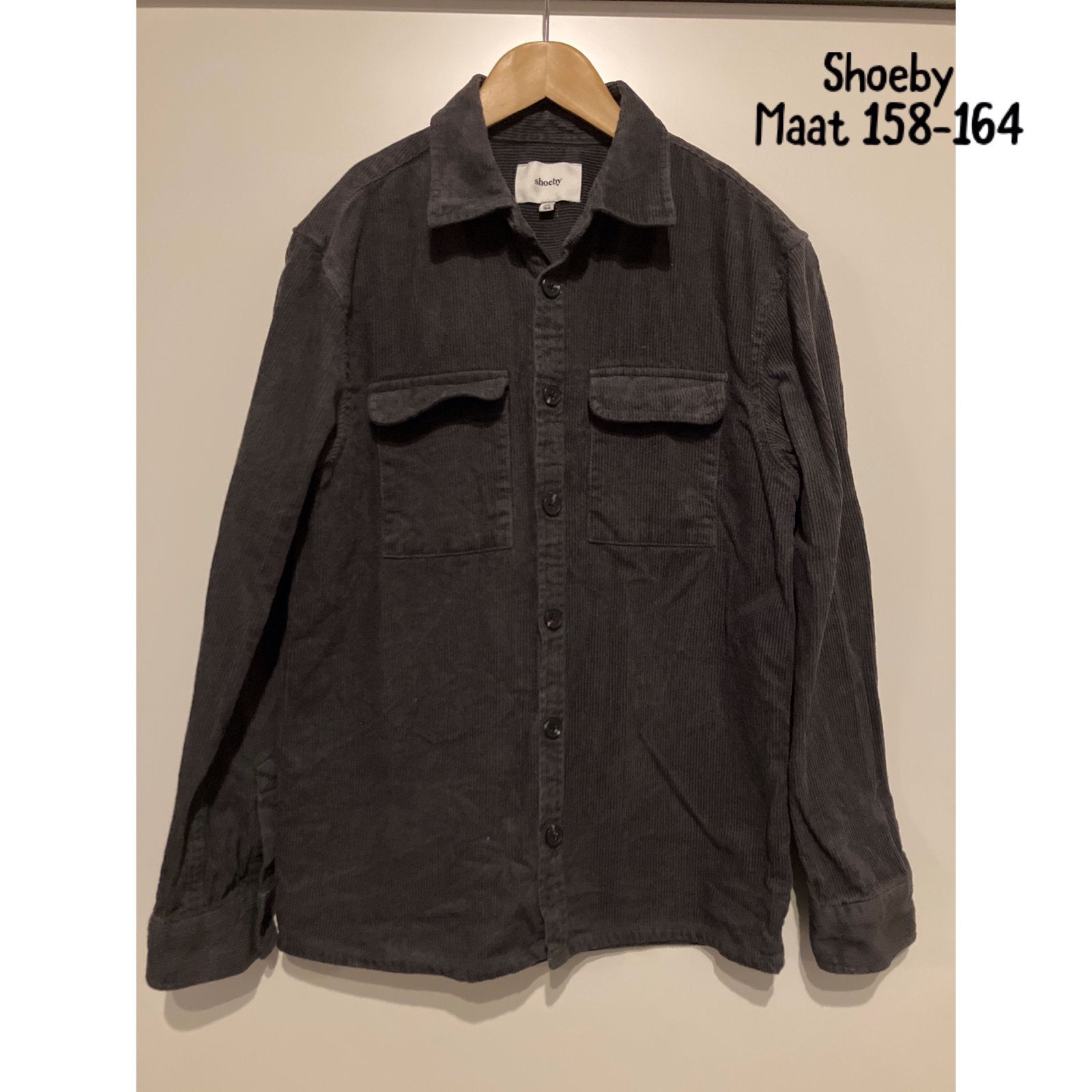 Shoeby Corduroy Overhemd Maat 158-164, Ophalen of Verzenden, Gebruikt, Jongen, Overhemd of Blouse