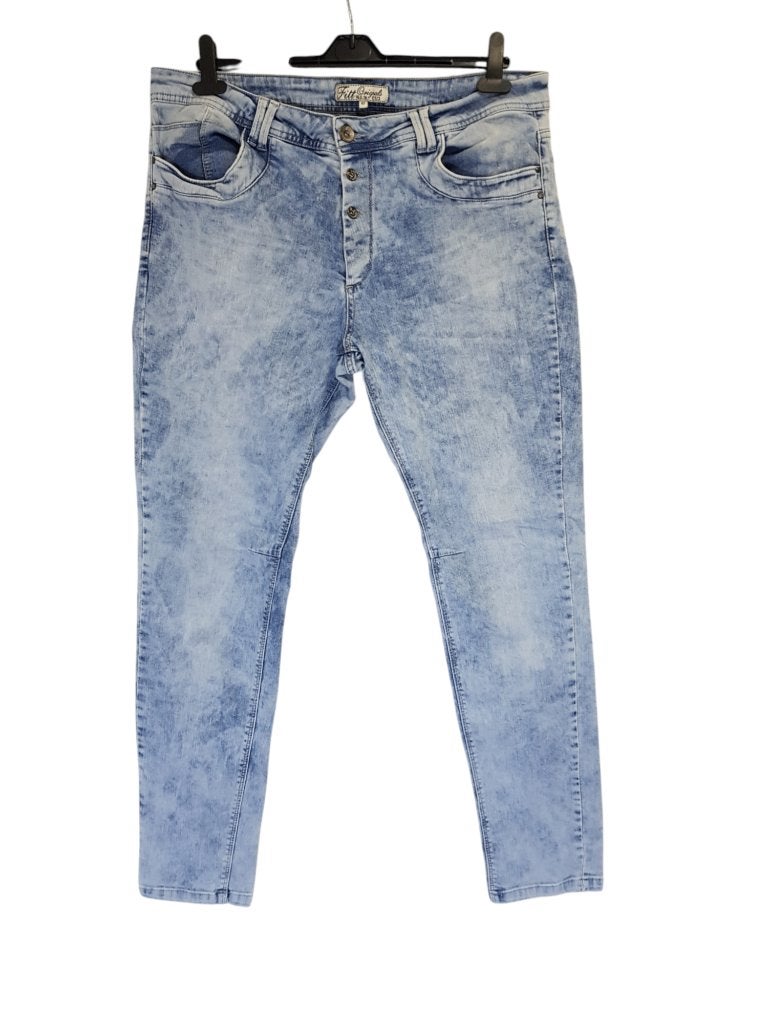 Mooie MISS ETAM stretch jeans broek maat 42., Zo goed als nieuw, Verzenden, Blauw, Miss Etam