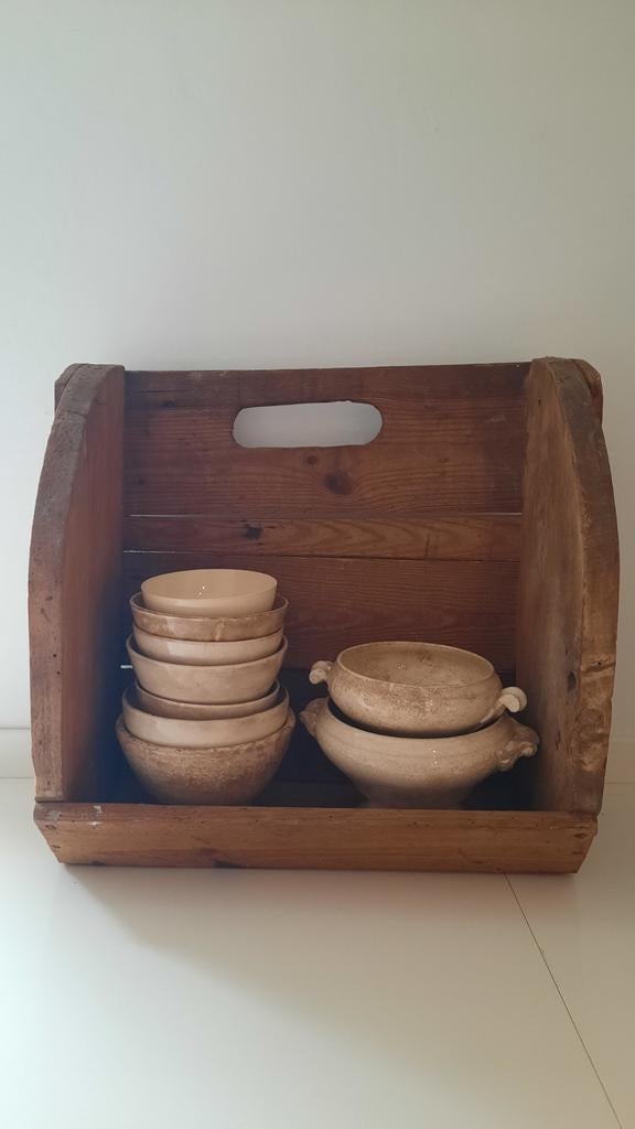 Oude schrobbak knielbak Frans(nuzzelspul), Antiek en Kunst, Curiosa en Brocante, Ophalen of Verzenden