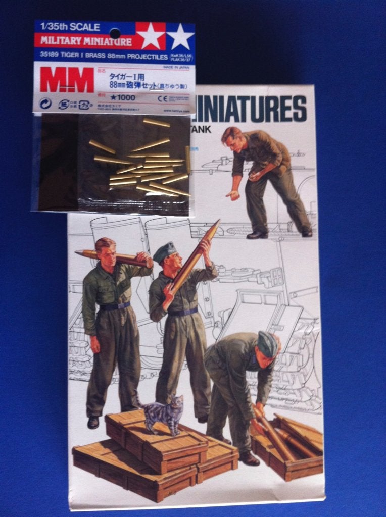 tamiya german ammo crew & tiger shells 35188 35189 1/35, Verzenden, Nieuw, 1:35 tot 1:50