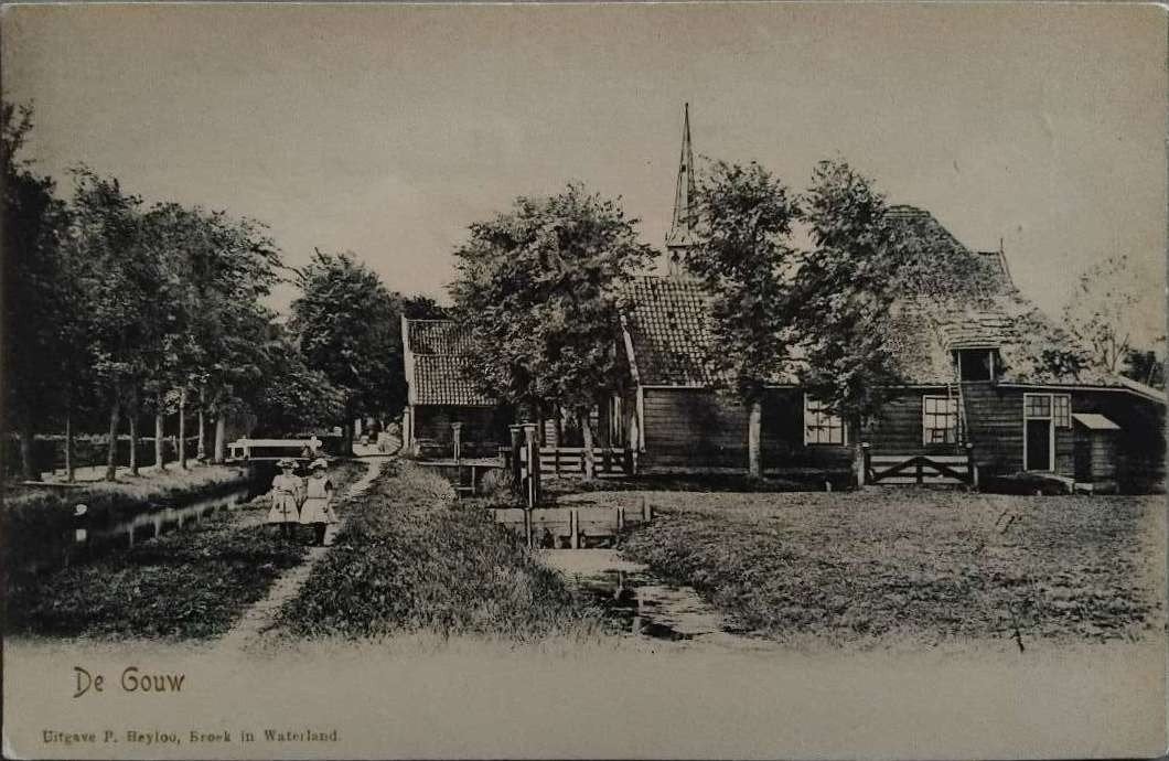 Broek in Waterland - De Gouw (ca. 1905) - Noord-Holland, Verzenden, Voor 1920, Ongelopen, Noord-Holland