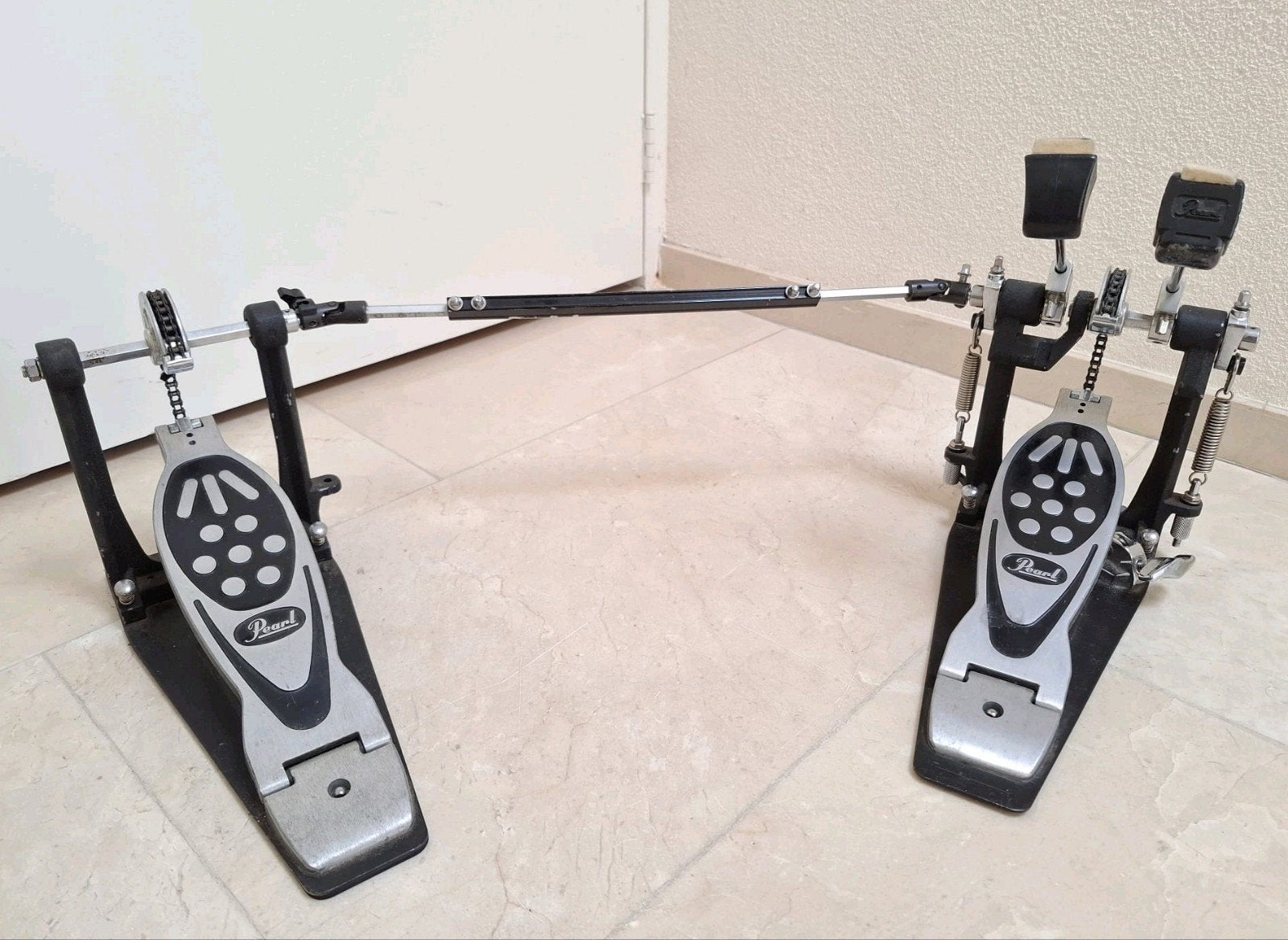 Pearl double bass pedal dubbel baspedaal bas drum pedaal, Muziek en Instrumenten, Gebruikt, Drums of Percussie, Ophalen of Verzenden