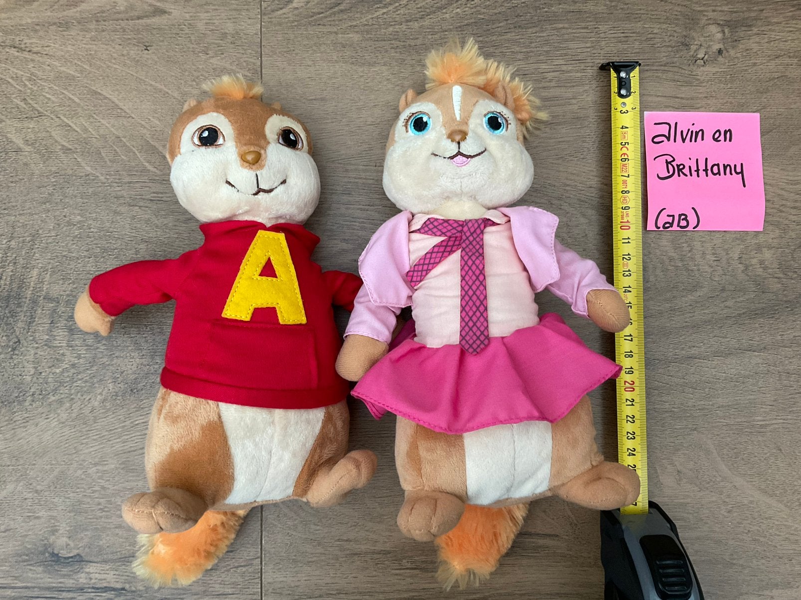 2 nieuwe zgan Alvin & Brittany van Alvin and the Chipmunks, Ophalen, Overige figuren, Nieuw, Beeldje of Figuurtje