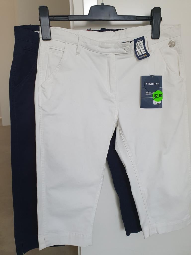 Regatta capri wit en marine mt 38, Kleding | Dames, Broeken en Pantalons, Maat 38/40 (M), Regatta, Wit, Nieuw