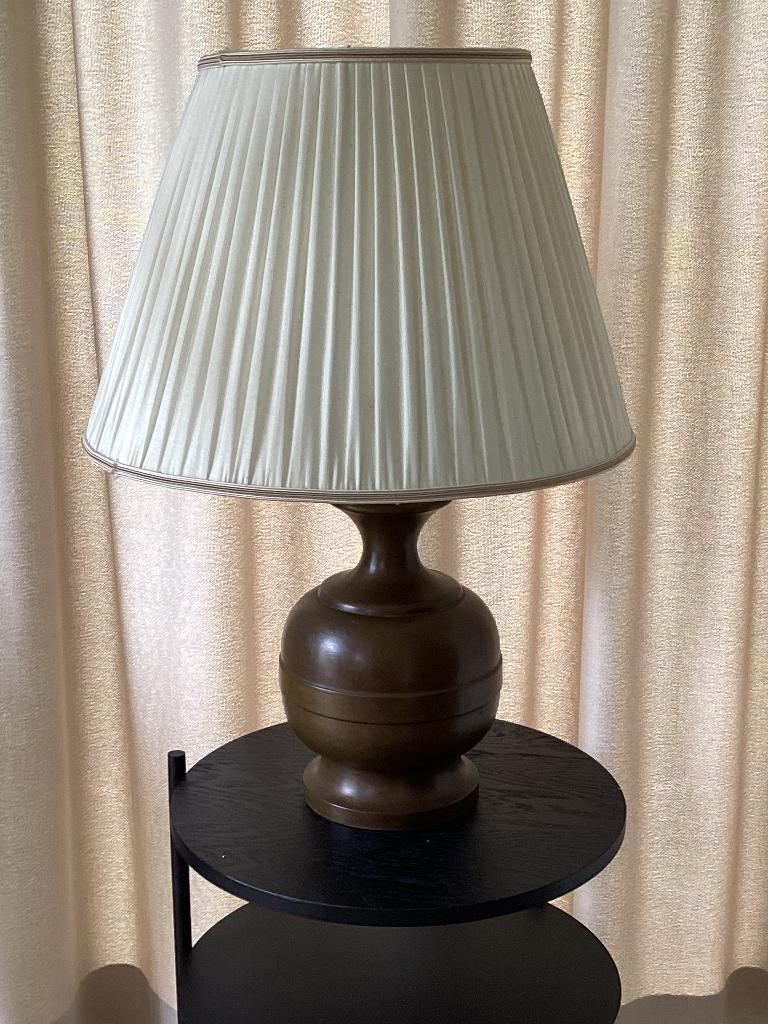 tafellamp met kap, brons, Ophalen, 50 tot 75 cm, Klassiek, Zo goed als nieuw