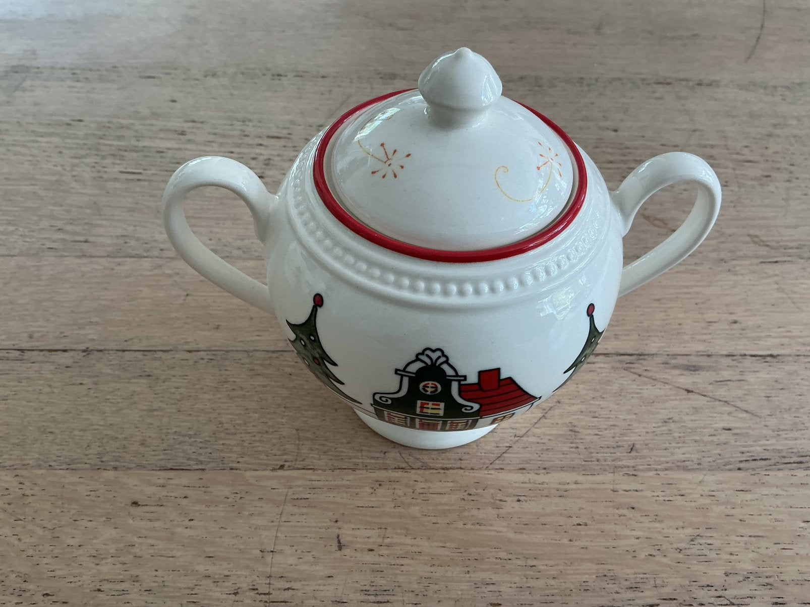 Nieuwe suikerpot Wedgwood Windsor Christmas kerstservies, Ophalen of Verzenden