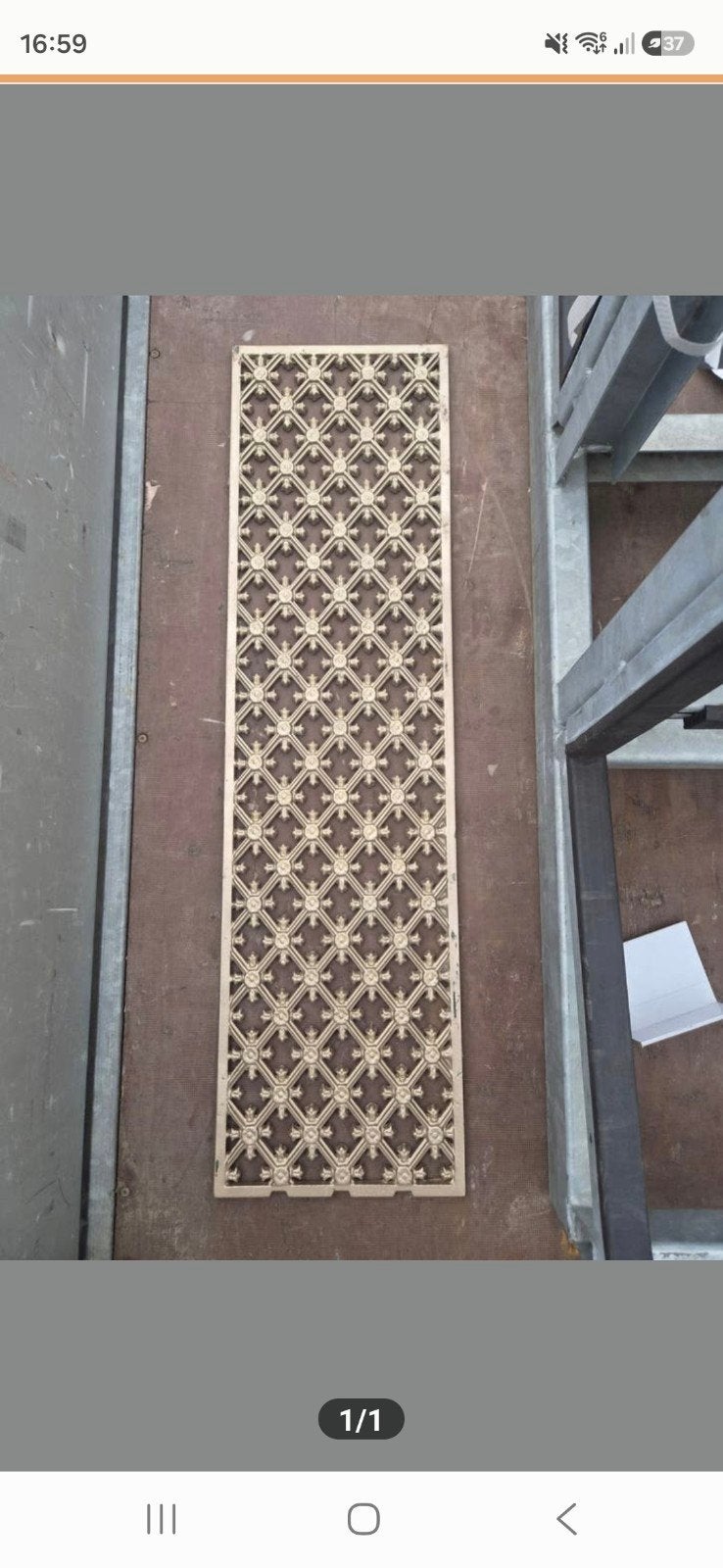 Voordeur rooster gietijzeren.Zeer mooi!, Doe-het-zelf en Verbouw, Ophalen, Buitendeur, 200 tot 215 cm