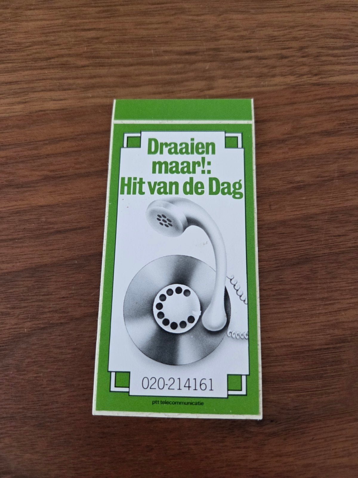 8372 Vintage PTT Telecommunicatie Sticker - Draaien maar!, Ophalen of Verzenden, Gebruikt, Overige typen