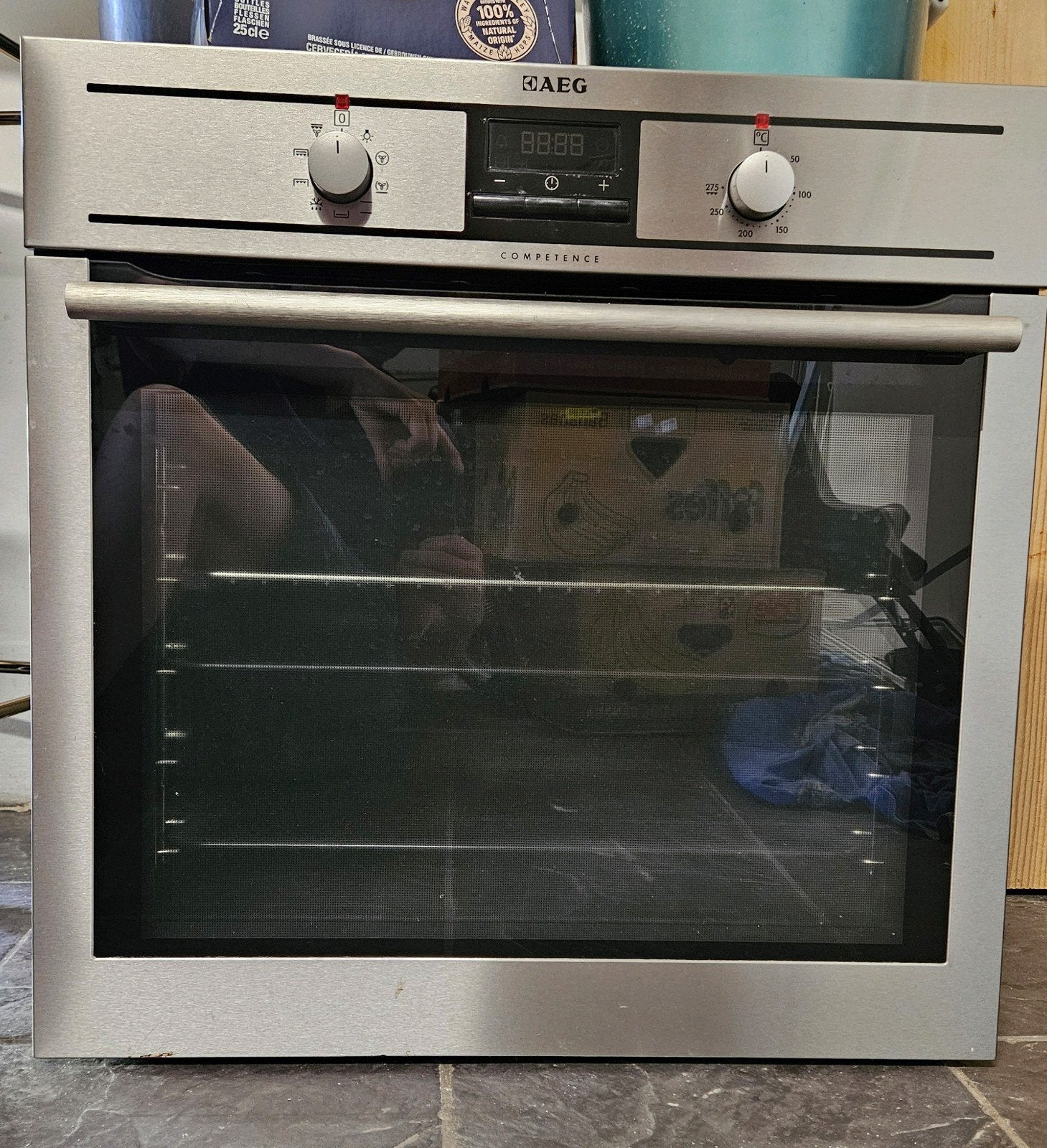 AEG Competence Inbouw Oven - Zo goed als nieuw, Witgoed en Apparatuur, Ovens, Ophalen, 60 cm of meer, Inbouw, 55 tot 60 cm