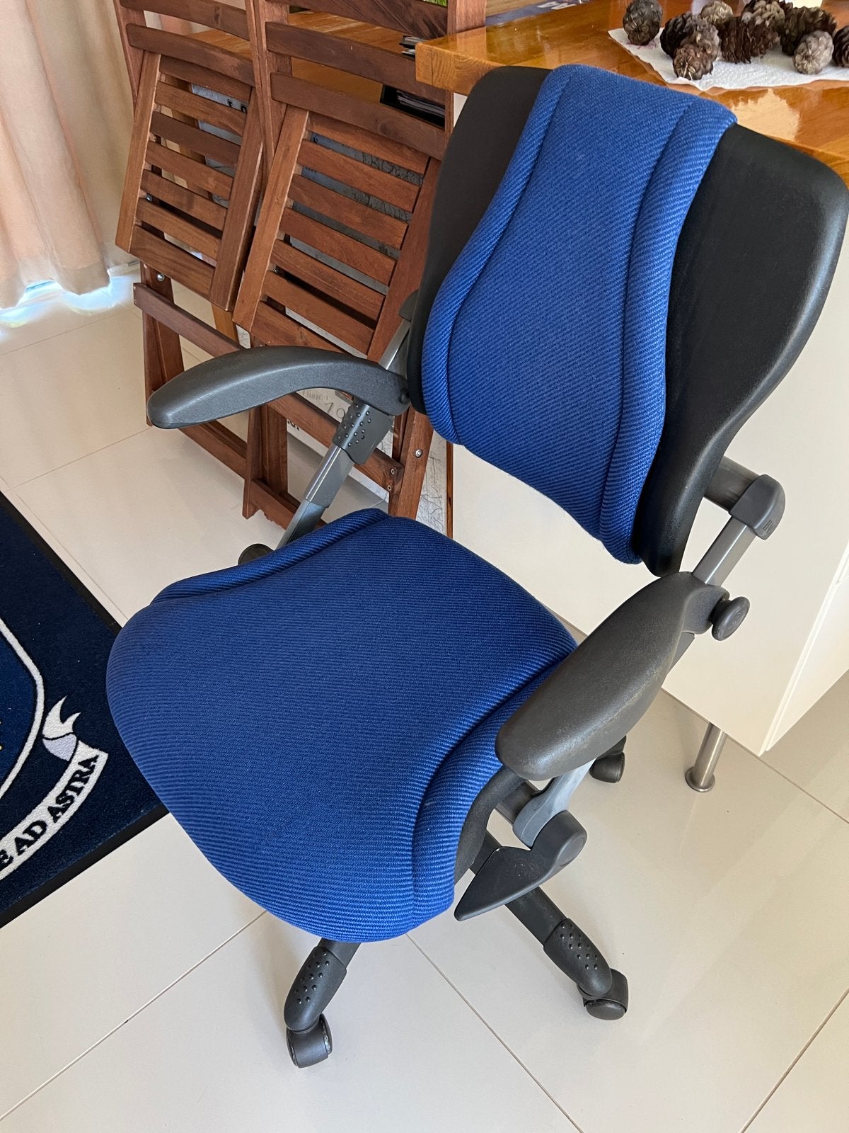 Ergonomische Bureaustoel - Blauw, Ophalen, Gebruikt, Blauw, Bureaustoel