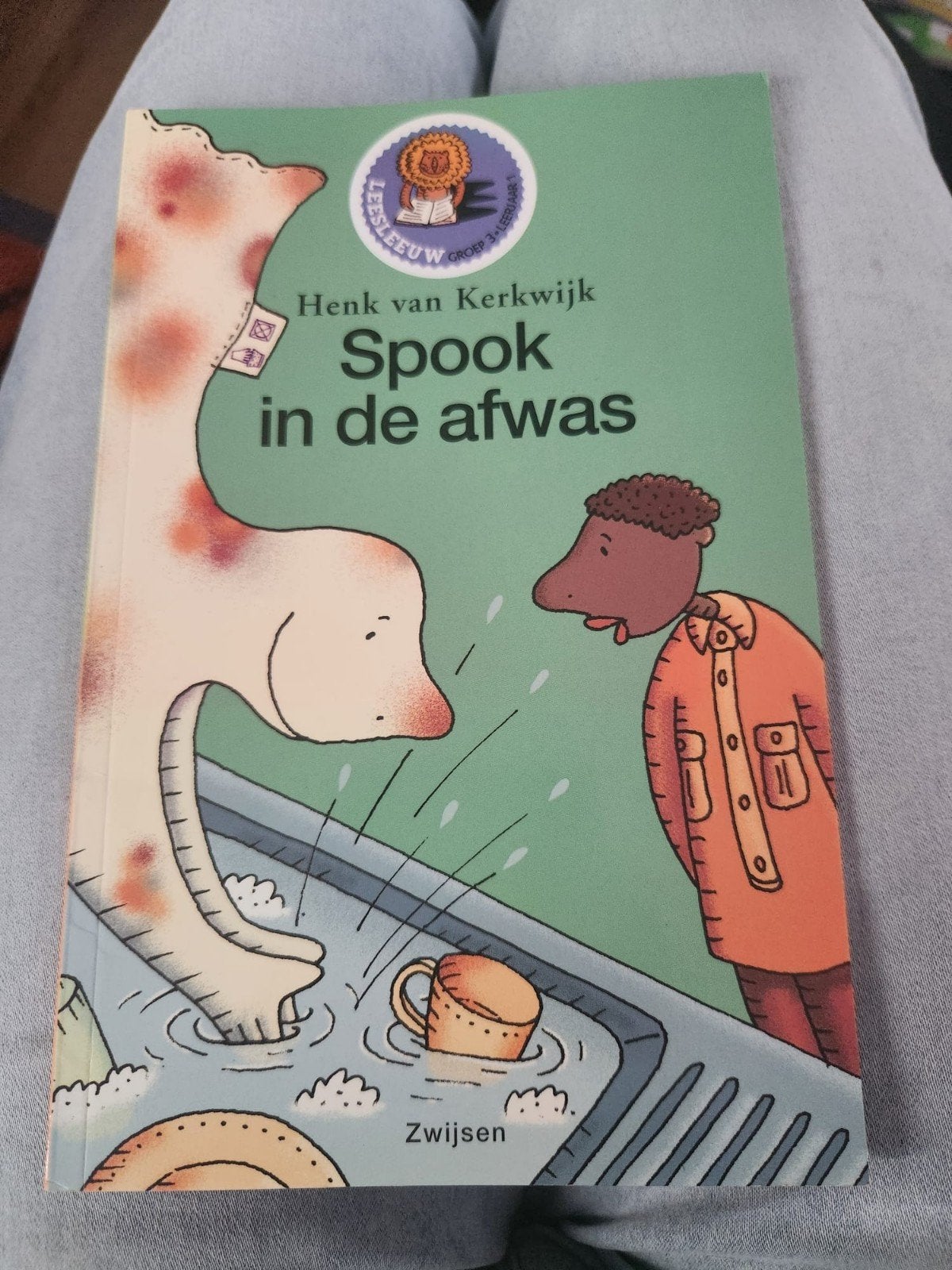 Spook in de afwas - Henk van Kerkwijk (Kinderboek), Gelezen, Henk van Kerkwijk, Fictie algemeen, Ophalen of Verzenden
