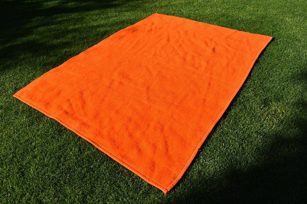 Didas deken sprei kleed super retro spage age oranje, Gebruikt, Oranje, Wol, 140 cm