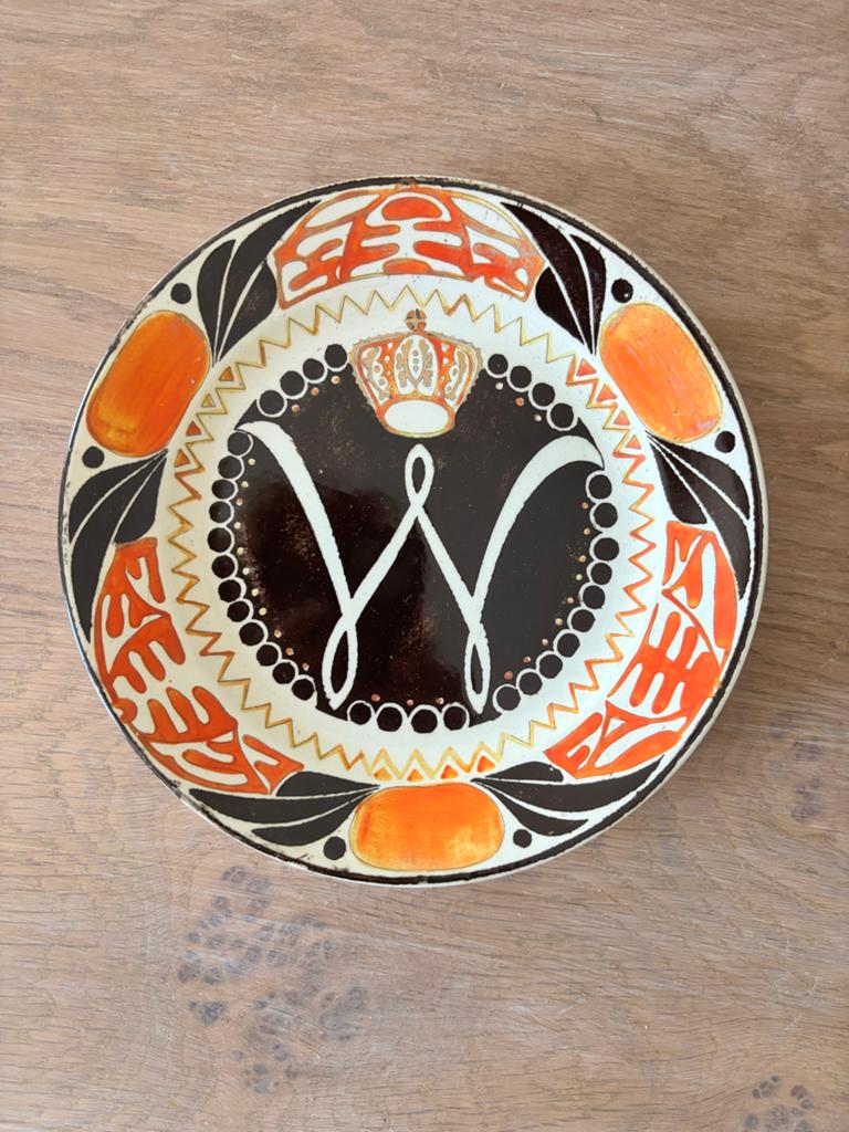 Antiek Wilhelmina herdenkingsbord 1898 - Petrus Regout, Ophalen