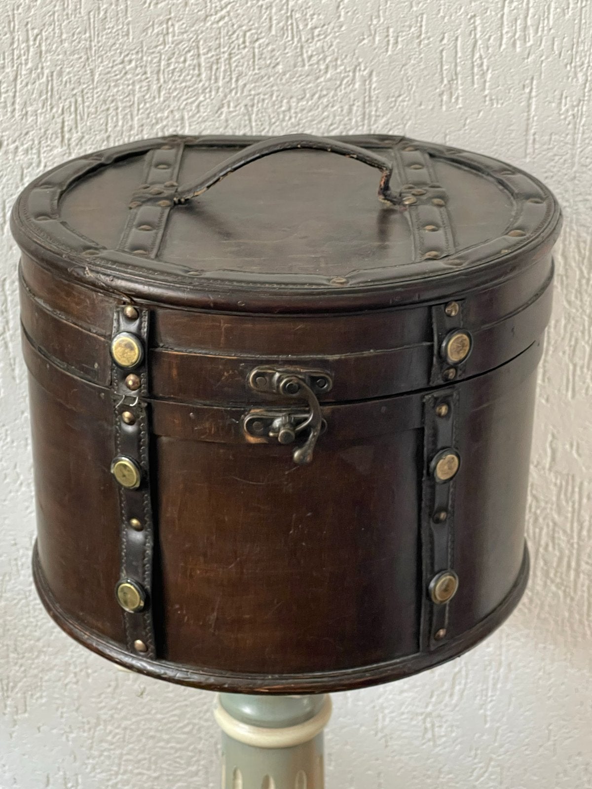 Vintage houten hoedendoos, Antiek en Kunst, Ophalen of Verzenden