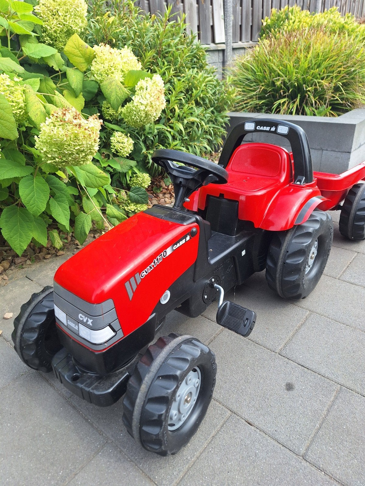 Rolly Toys Case CVX 1170 traptractor met aanhanger, Ophalen, Gebruikt