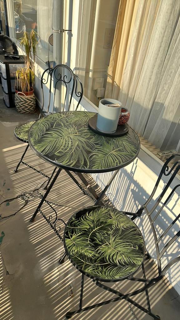 Ijzer balkon setje, Ophalen, Zo goed als nieuw, Overige materialen, 2 zitplaatsen