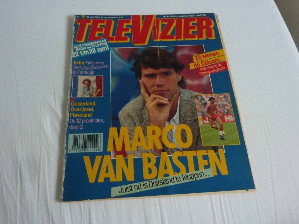 TELEVIZIER 1989-MARCO VAN BASTEN-EDISONWINNAARS 1989-C KEIJL, Verzenden, 1980 tot heden, Tijdschrift