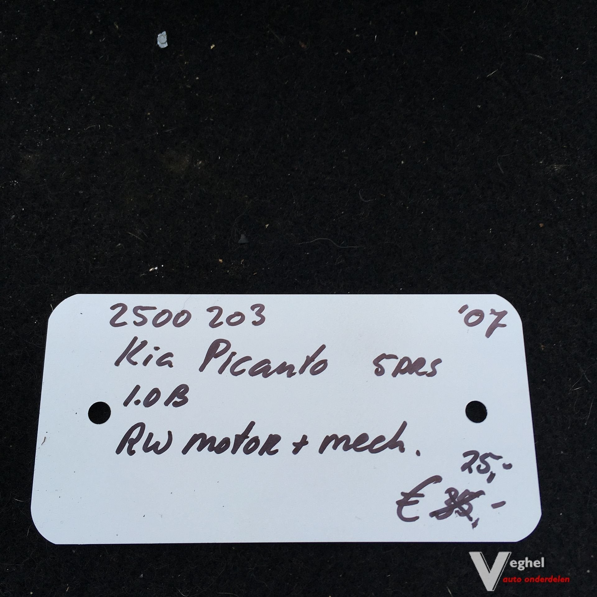 Kia Picanto 1.0 Benzine 5drs  2007 2500203  Ruitenwissermoto