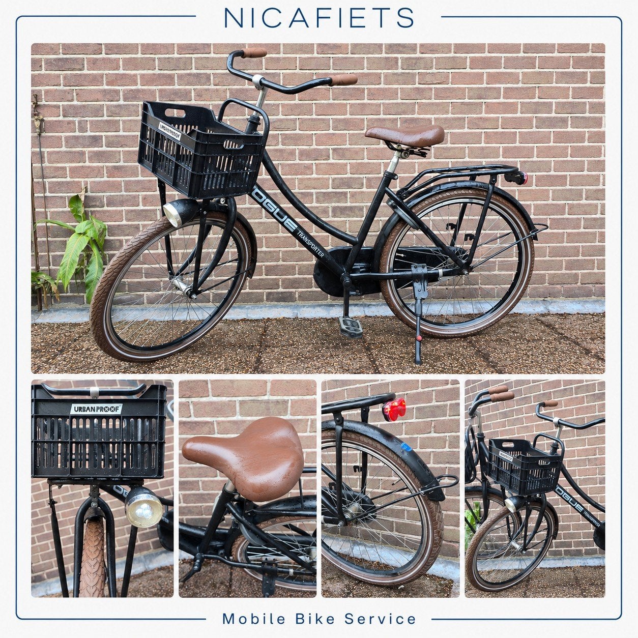 Vogue Transportfiets Dames - Zwart -, Overige merken, Terugtraprem, Geen, Geen