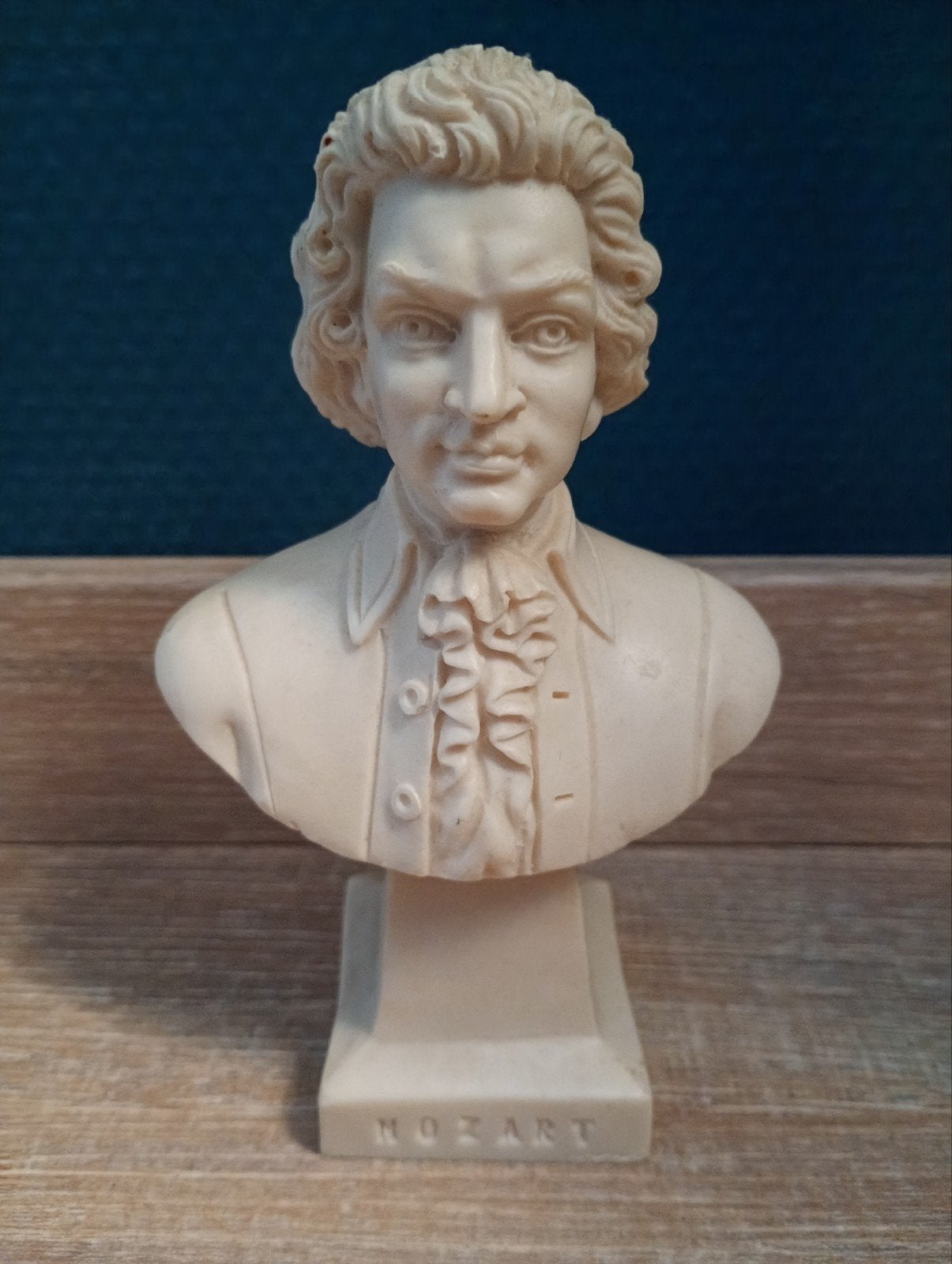Mozart Buste - Klassiek beeldje van de componist, Antiek en Kunst, Minder dan 20 cm, Buste, Ophalen of Verzenden, Gemerkt