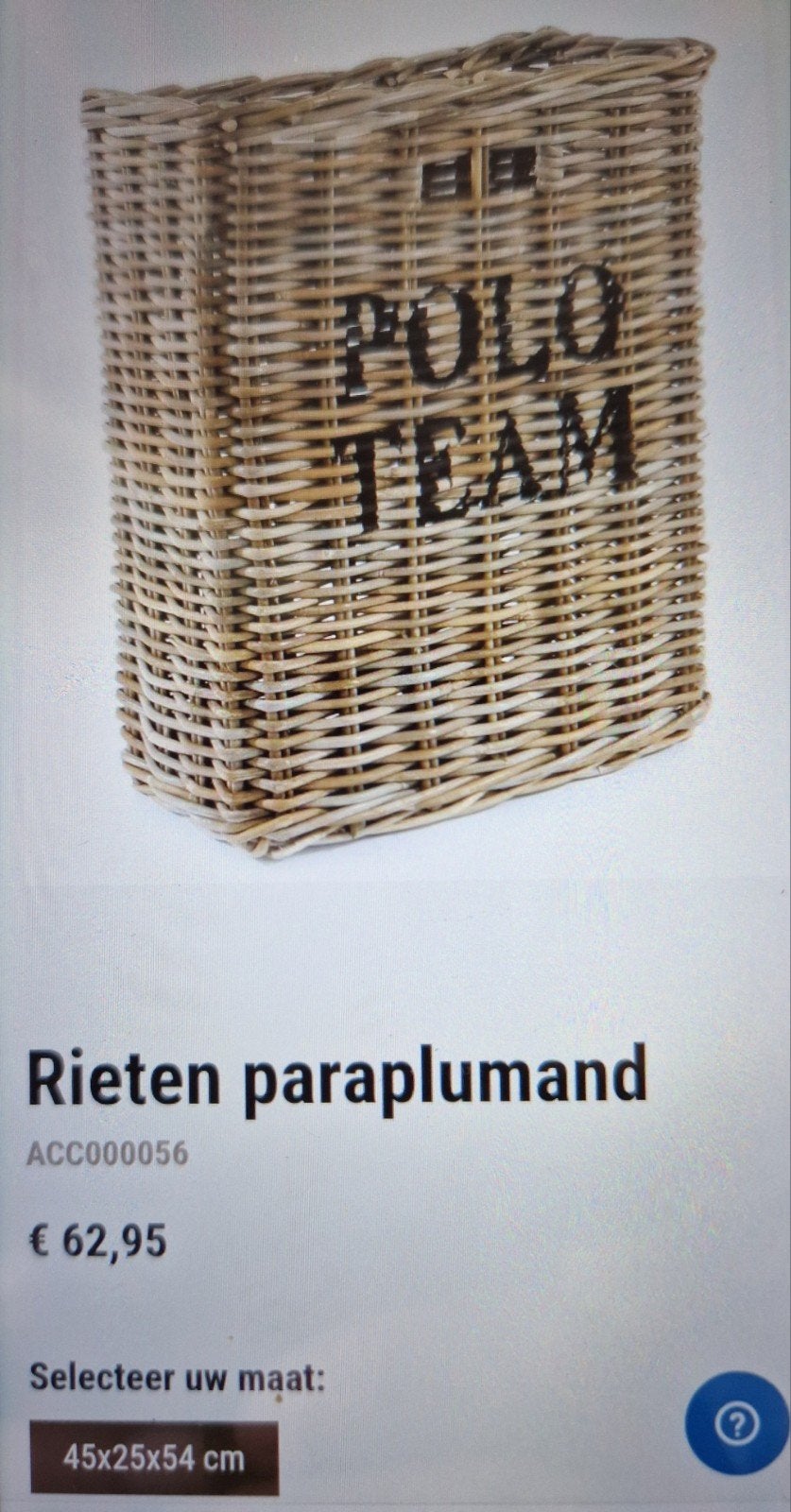 2x Rieten Paraplubakken - Stijlvol en Praktisch, Ophalen, Riet