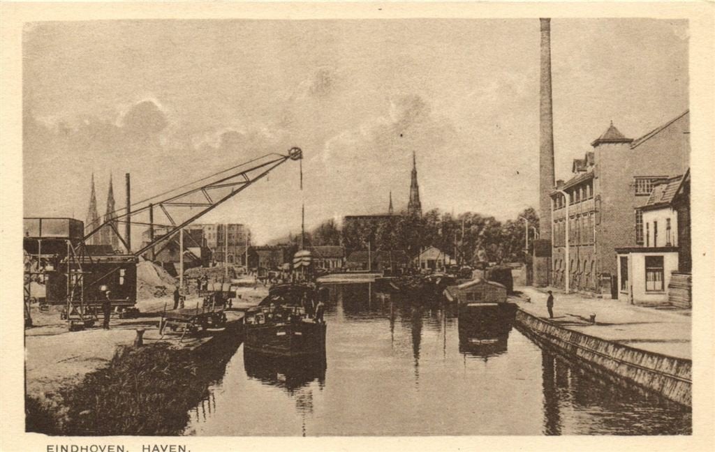 Eindhoven. Haven. - schepen kraan - ongelopen, Verzenden, 1920 tot 1940, Ongelopen, Noord-Brabant