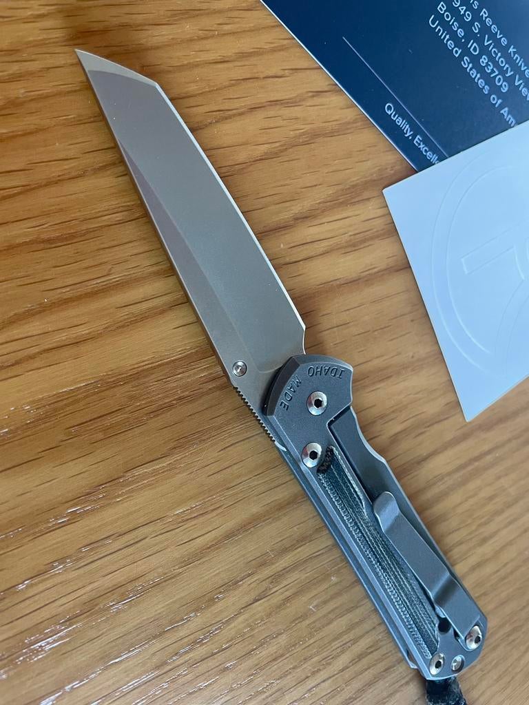 Chris Reeve Sebenza 31 Black Canvas Micarta Tanto, Hobby en Vrije tijd, Overige Hobby en Vrije tijd, Zo goed als nieuw, Ophalen of Verzenden