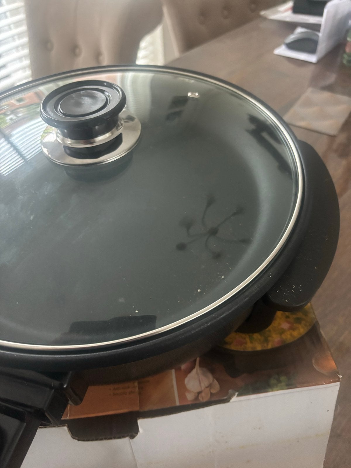 Tristar Hapjespan Ø30cm 1500W met deksel, Ophalen, Nieuw