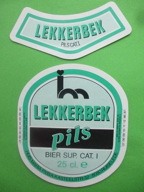 bieretiket Belgie 19-5 (7T) riva, Ophalen of Verzenden, Gebruikt, Overige typen, Overige merken