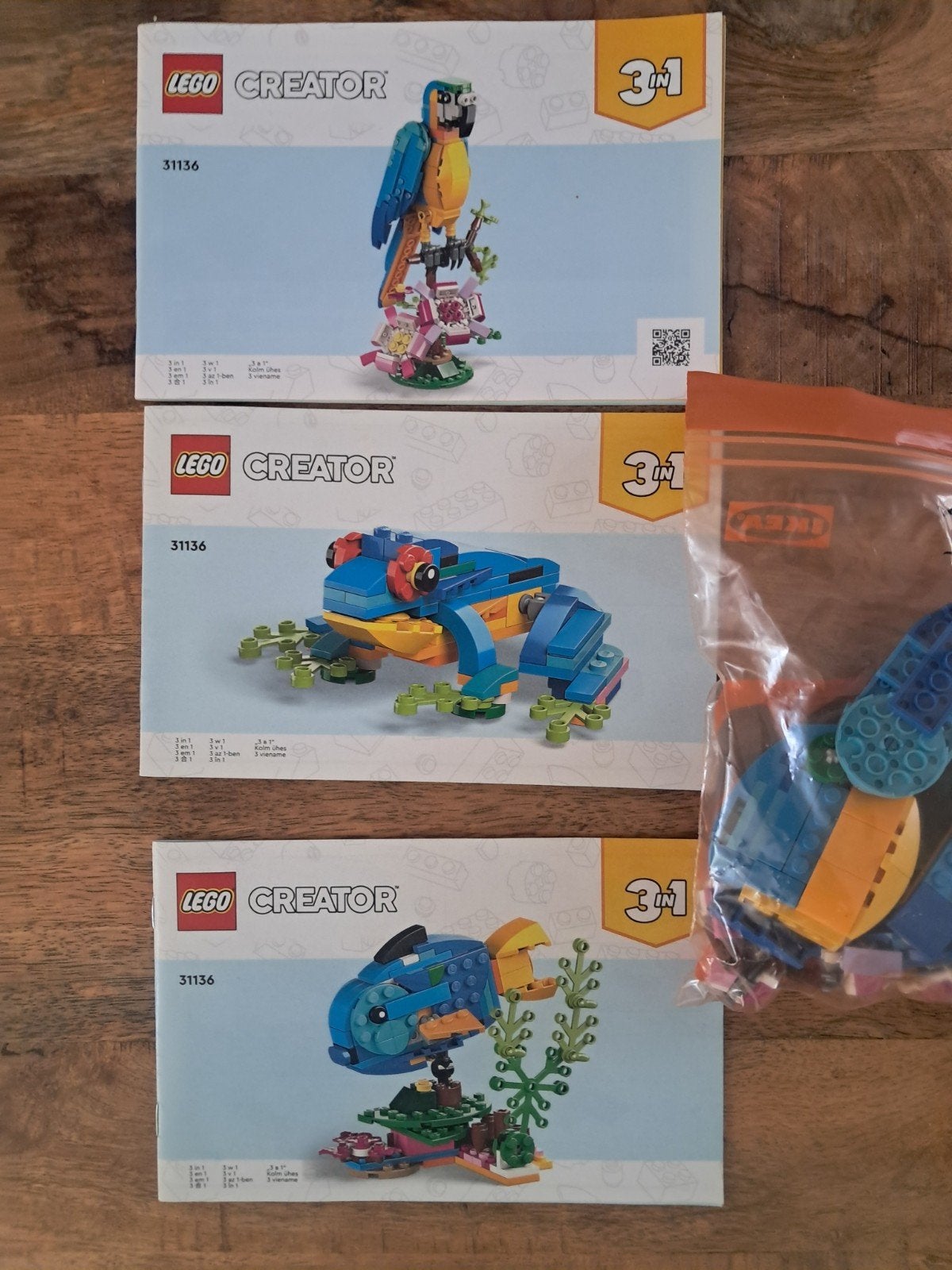 Lego Creator 31136 Exotische Papegaai 3-in-1, Lego, Inclusief instructies, Ophalen of Verzenden, Zo goed als nieuw