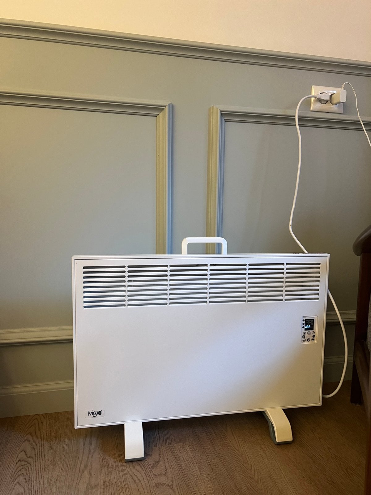 Ivigo elektrische kachel met thermostaat, Ophalen, 30 tot 80 cm, Gebruikt, Kachel