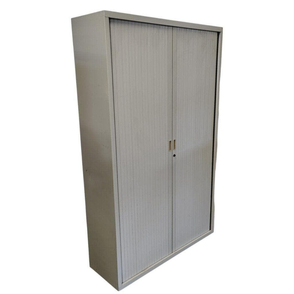Roldeurkast Grijs H198 x B120 x D42, 100 tot 150 cm, Ophalen of Verzenden, Minder dan 100 cm, Meerdere deuren