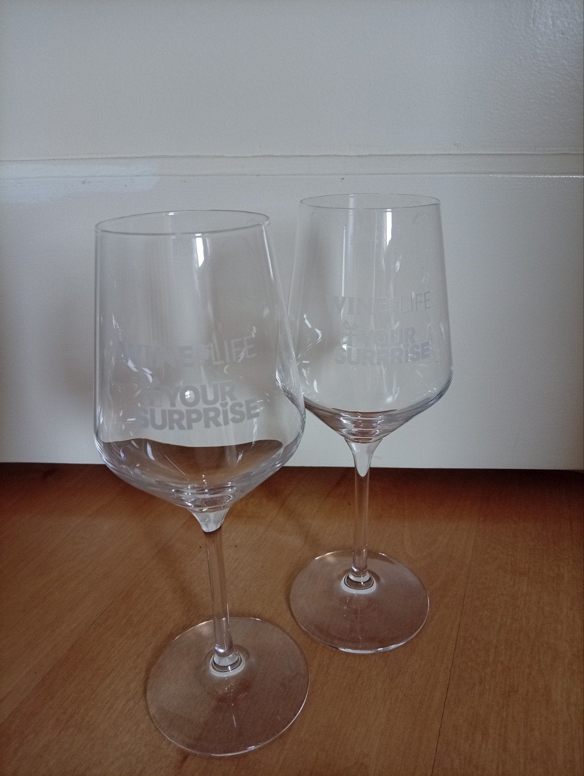 twee wijnglazen winelife, Glas of Glazen, Nieuw, Ophalen of Verzenden, Glas
