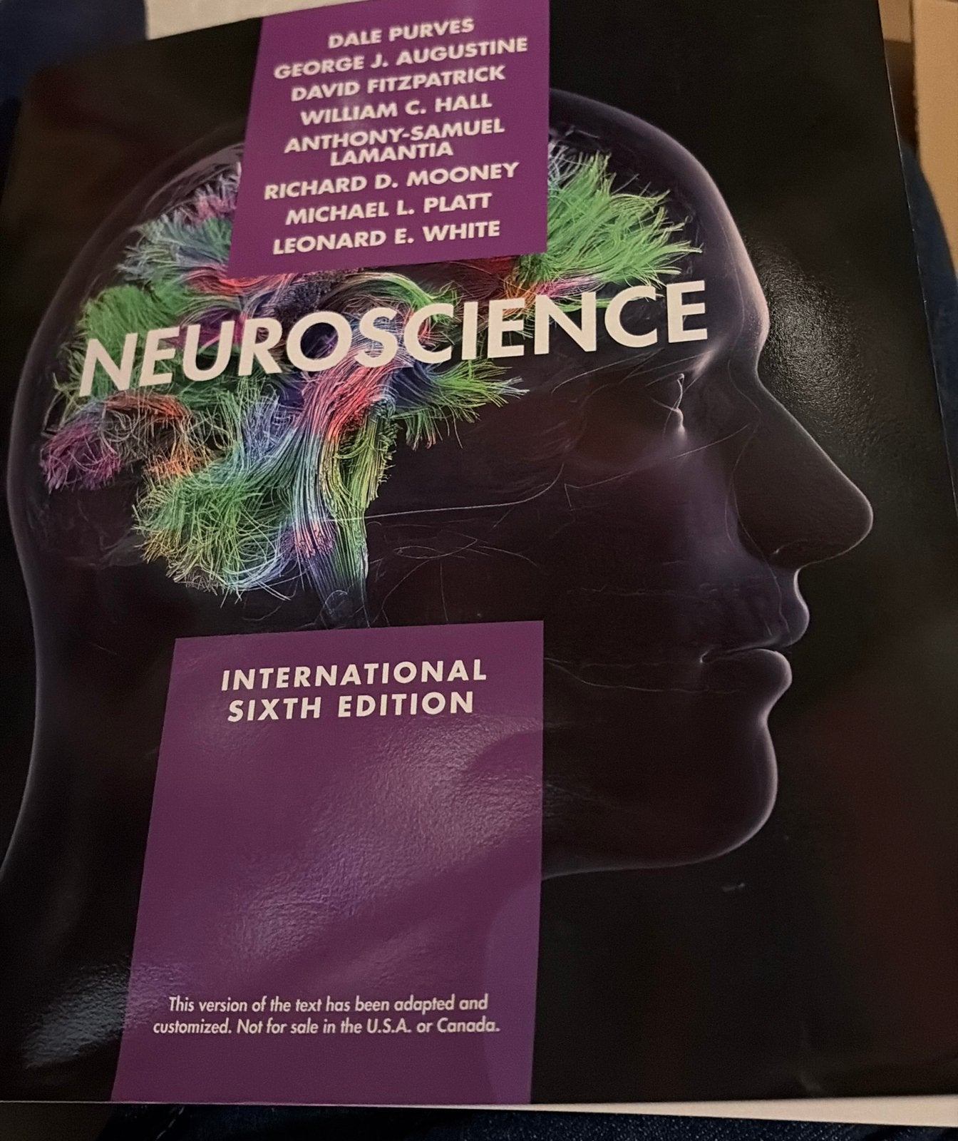 Neuroscience International Sixth Edition, Ophalen of Verzenden, Beta, Zo goed als nieuw, WO