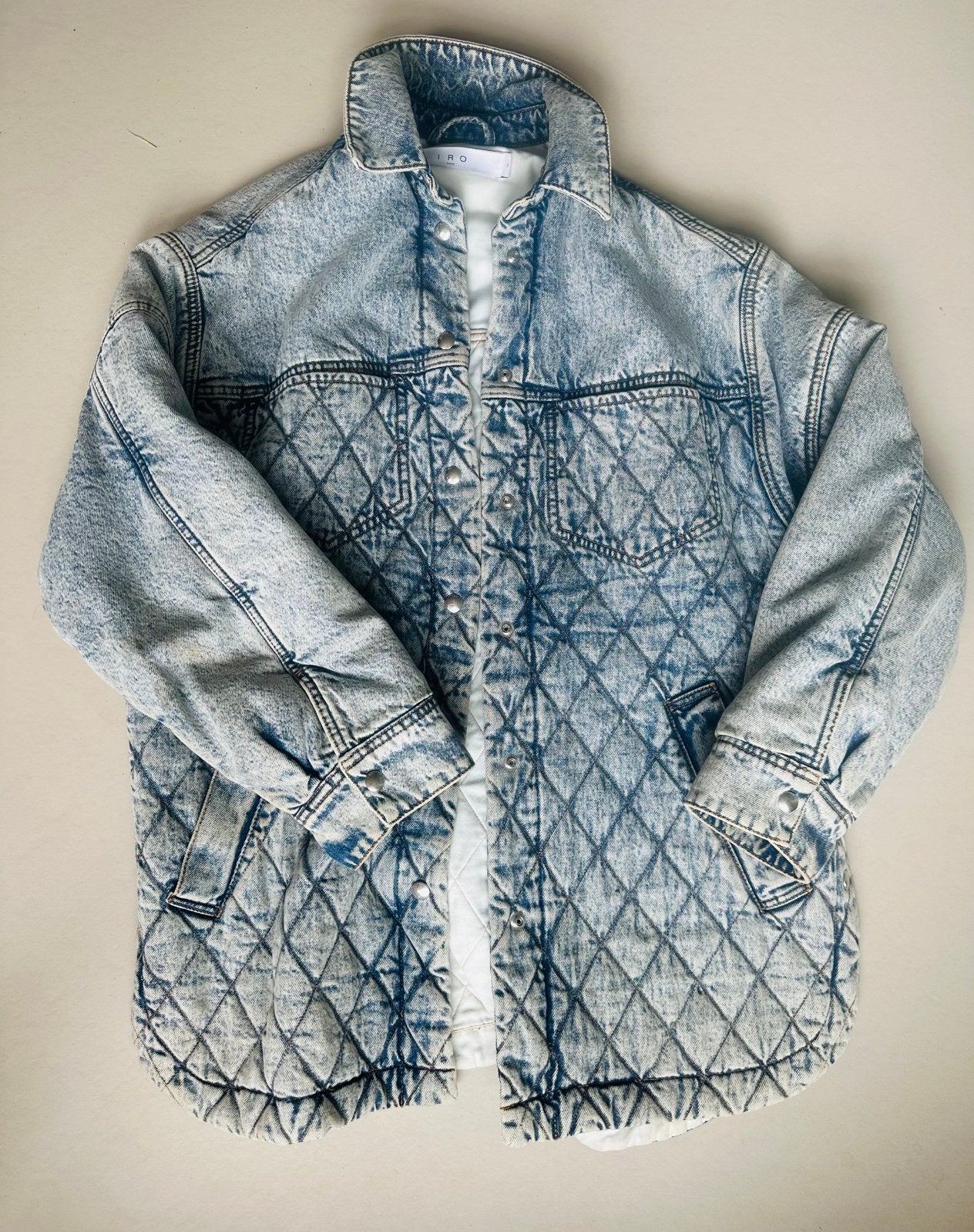 IRO spijkerjas, Ophalen of Verzenden, Zo goed als nieuw, Maat 34 (XS) of kleiner, Blauw