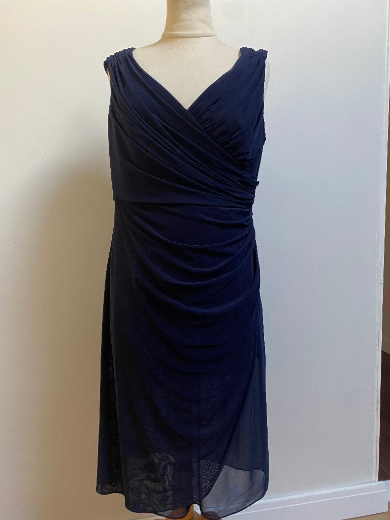 jurk Vera Mont nieuw blauw 42, Maat 42/44 (L), Nieuw, Knielengte, Verzenden