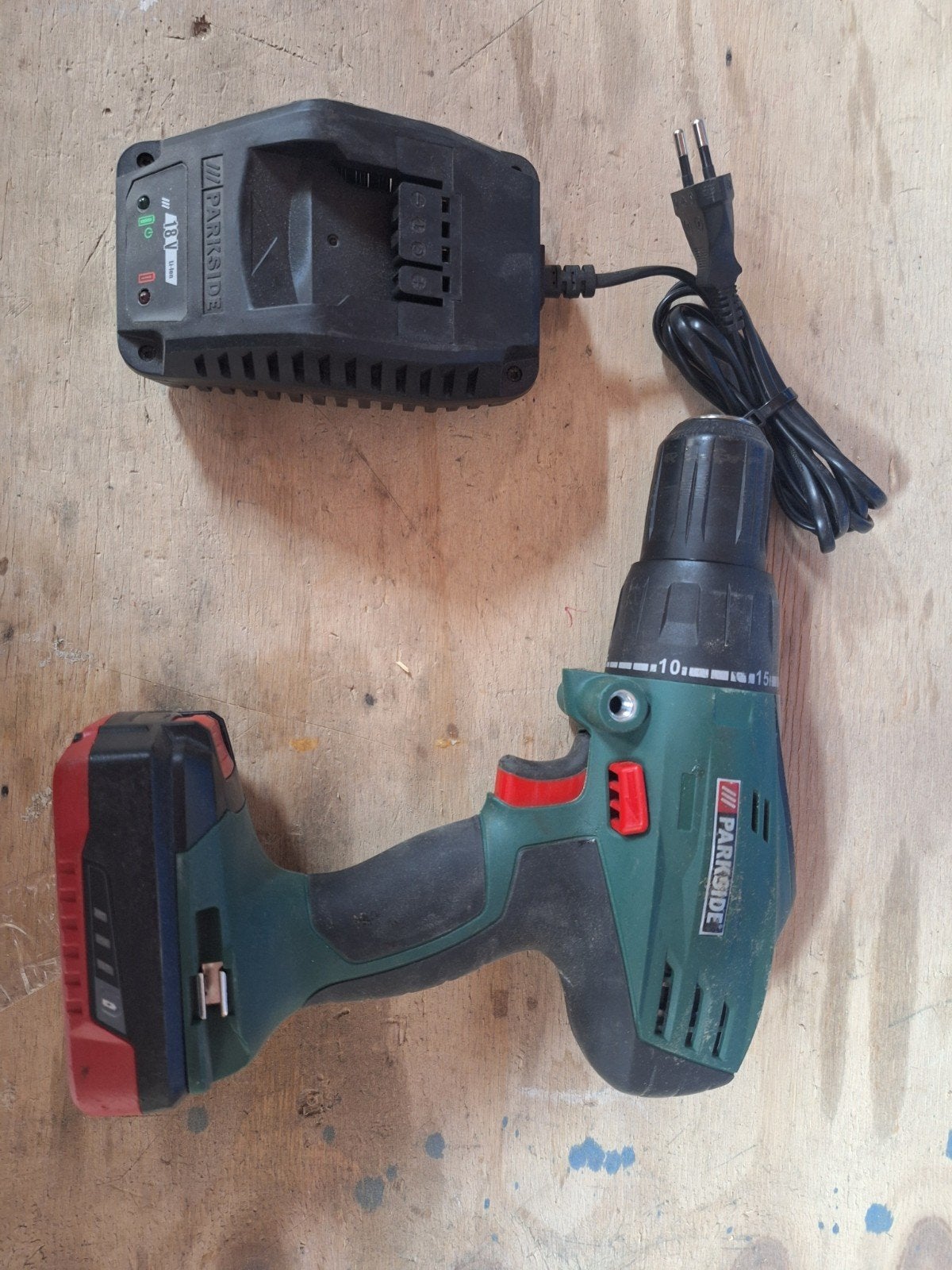 Parkside 18V Accu Klopboormachine incl. Accu en Lader, Ophalen of Verzenden