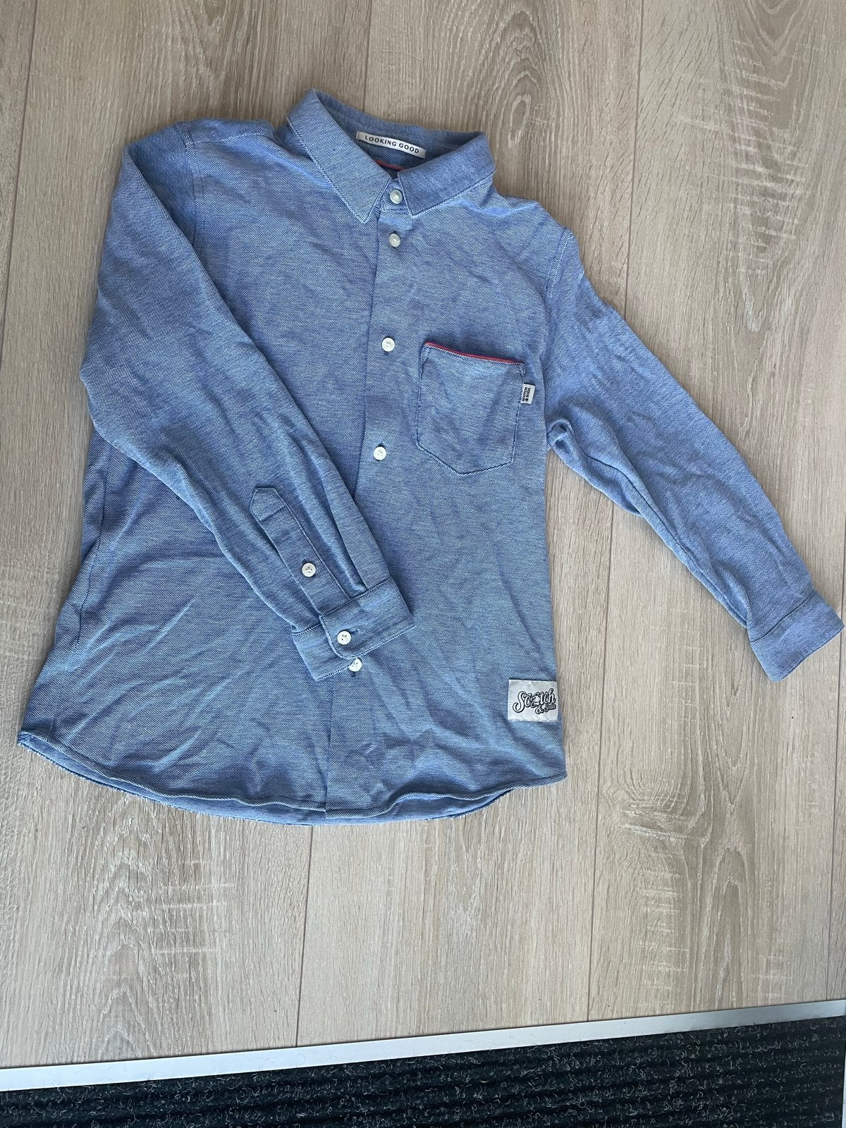 Scotch & Soda Jongens overhemd maat 128, Ophalen of Verzenden, Zo goed als nieuw