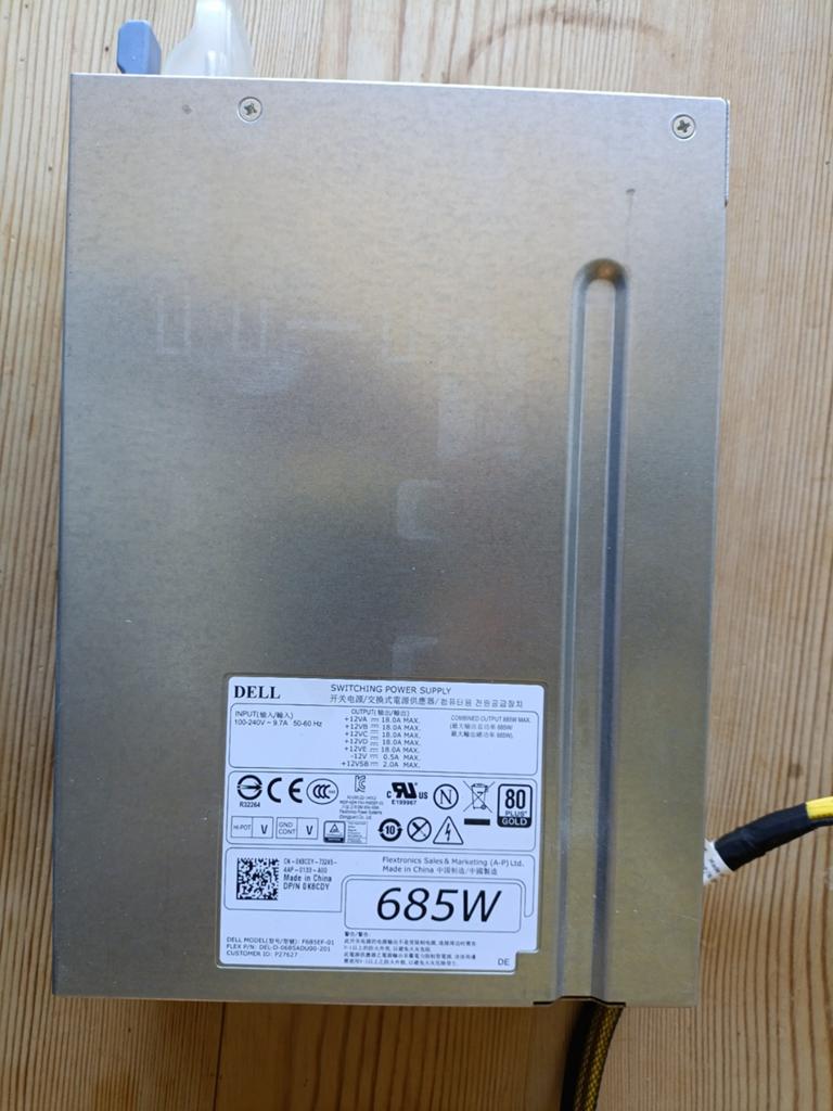Dell 685W Voeding (DP/N 0K8CDY) - Server PSU, Ophalen of Verzenden, Gebruikt