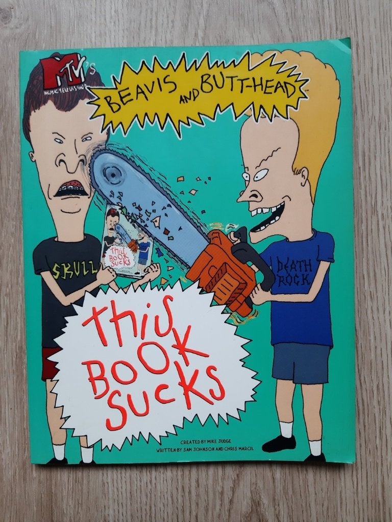 Boek getiteld "This book Sucks" Beavis and Butt-Head, Verzenden, Gelezen, Diverse auteurs, Overige typen