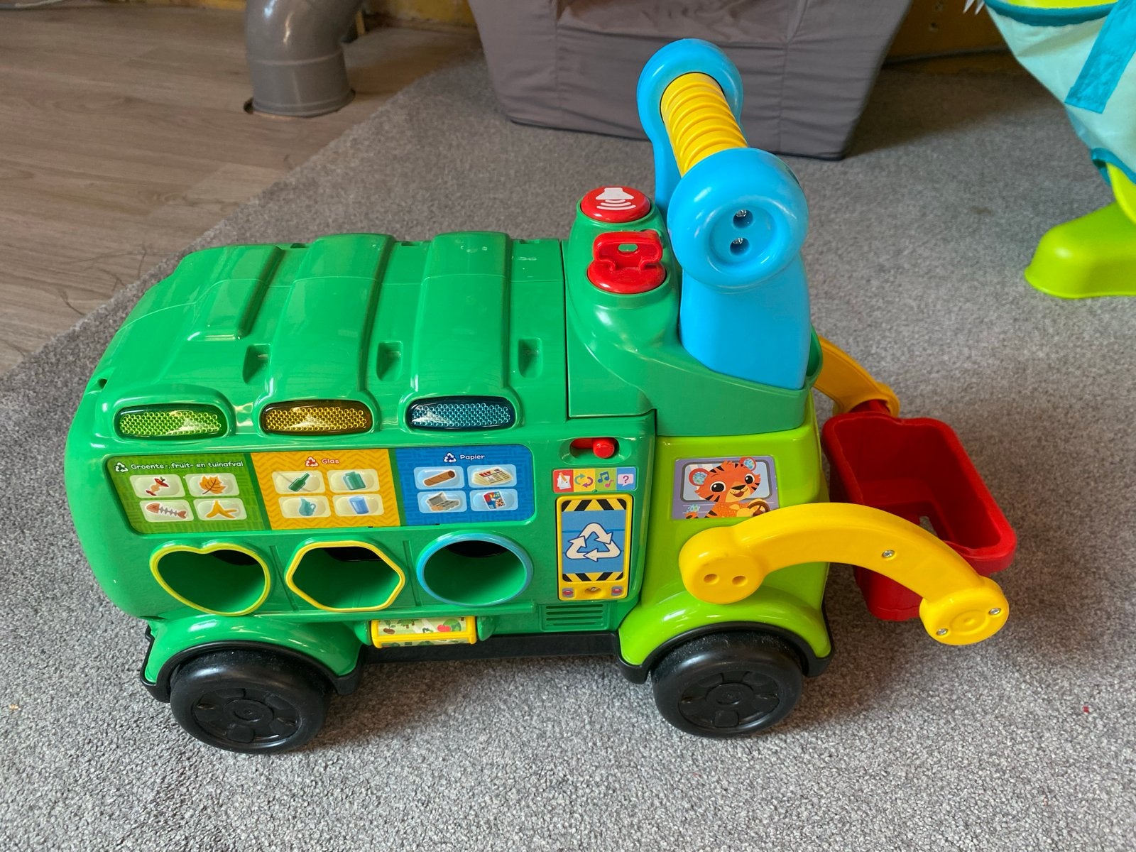 VTech Vuilniswagen met geluid en sorteerfunctie, Ophalen, Gebruikt