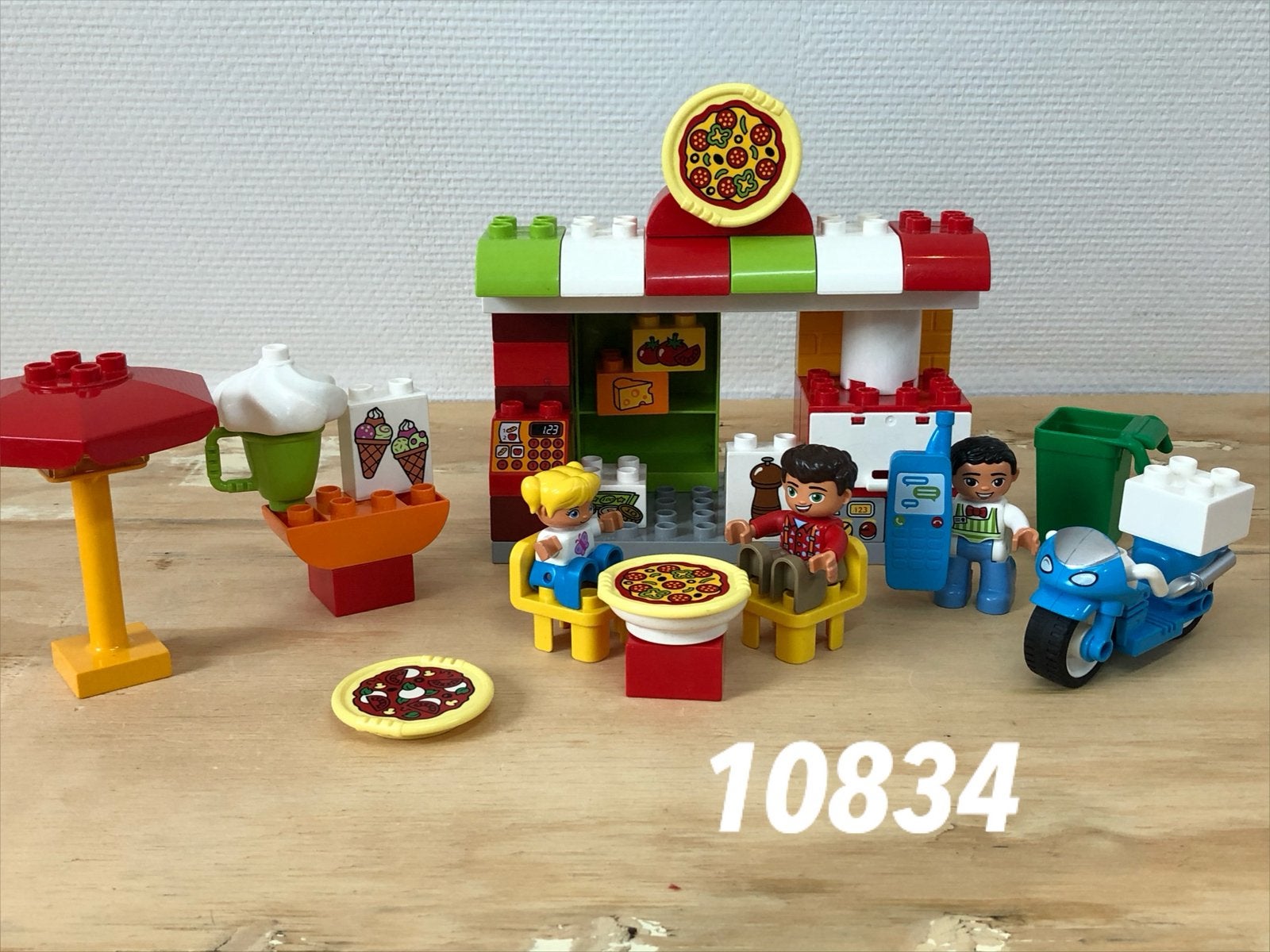 Duplo pizzeria pizza tent 10834 (compleet) 2, Ophalen of Verzenden, Zo goed als nieuw, Complete set, Duplo